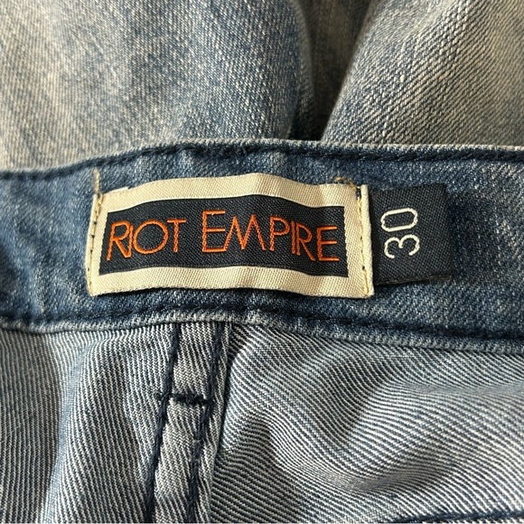Riot Empire Jeans Denim Men's Blue Size 30 - Picture 3 of 6